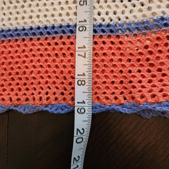 Hippie Rose Multicolor Striped Crochet Sweater - Picture 11 of 13